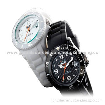 Silicone Watch with CE/EMC/EN71/RoHS Mark, Various Jelly Colors for Choices